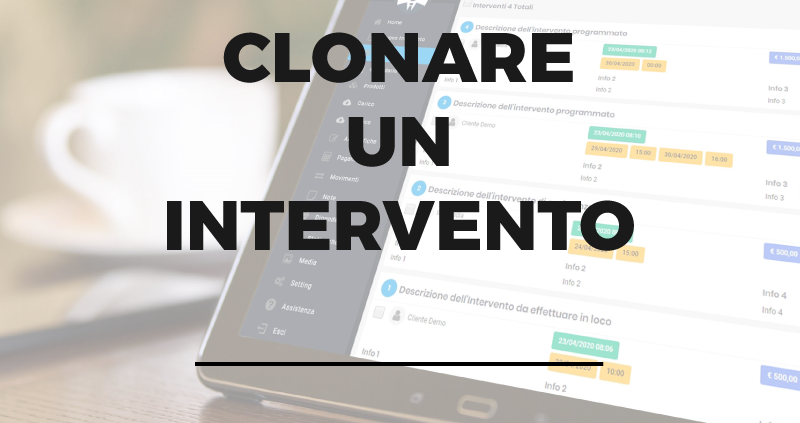 clonare intervento assistenza tecnica