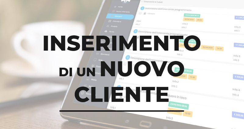 creare un nuovo cliente