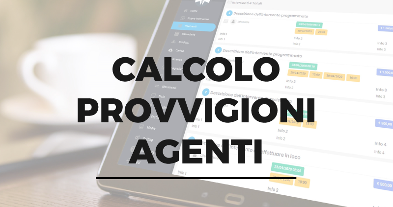 Calcolo provvigioni agenti ordini