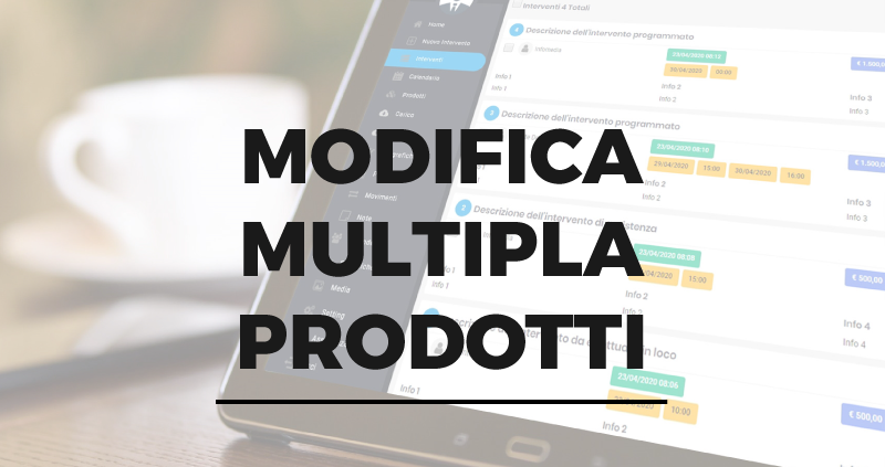 Modifica Multipla Prodotti